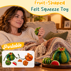 Fruit-Shaped Magnetic Squeeze Toy (Free Felt Bag Included)
