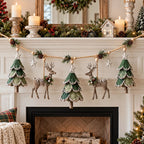 🌲Lighted Woodland Christmas Garland