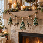 🌲Lighted Woodland Christmas Garland