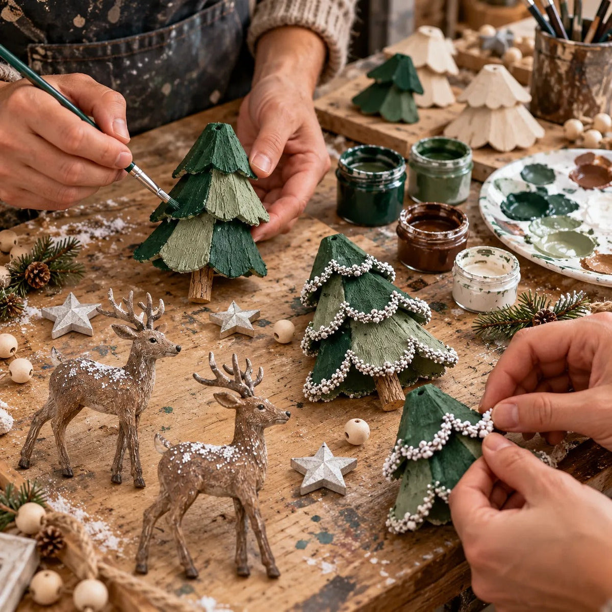 🌲Lighted Woodland Christmas Garland