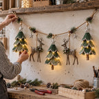 🌲Lighted Woodland Christmas Garland
