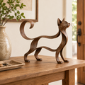 🐱 Maine Coon -tyylinen metallinen kissaveistos