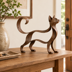 🐱 Maine Coon -tyylinen metallinen kissaveistos