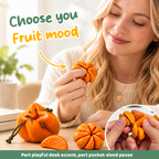 Fruit-Shaped Magnetic Squeeze Toy (Free Felt Bag Included)