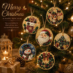 Christmas DIY Diamond Painting Ornaments Kit – Xmas Tree Hanging Craft Decoration