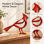 Metal Bird Sculpture for Home Decor