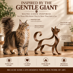 🐱 Maine Coon -tyylinen metallinen kissaveistos